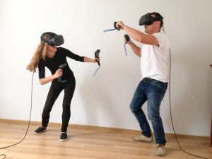 Hrač vo virtuálnej realite